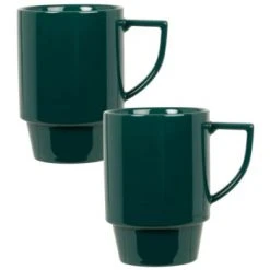 Maisons Du Monde Bols, Tasses Et Mugs Mug En Grès Violet - Lot De 2 -Bols, tasses et mugs Soldes Magasin mug en gres vert aleska 1000 10 37 225209 2 2