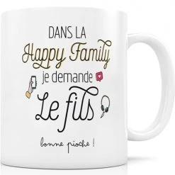 Créa Bisontine Bols, Tasses Et Mugs Mug En Porcelaine Dans La Happy Family Je Demande Le Fils