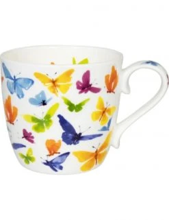 Koenitz Bols, Tasses Et Mugs Mug En Porcelaine Papillons Multicouleurs 450ml