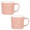 Maisons Du Monde Bols, Tasses Et Mugs Mug En Porcelaine Rose Avec Inscription - Lot De 2 -Bols, tasses et mugs Soldes Magasin mug en porcelaine rose avec inscription 1000 1 18 216785 2