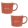Maisons Du Monde Bols, Tasses Et Mugs Mug En Porcelaine Vieux Rose Imprimée - Lot De 2 -Bols, tasses et mugs Soldes Magasin mug en porcelaine vieux rose imprimee 1000 2 14 208048 3