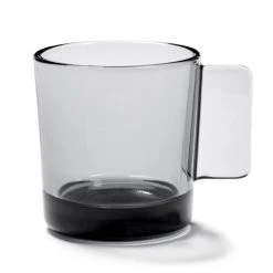 Serax Bols, Tasses Et Mugs Mug En Verre Fumé Gris D9cm