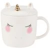 Maisons Du Monde Bols, Tasses Et Mugs Mug Licorne En Faïence Blanche Avec Couvercle - Lot De 2 -Bols, tasses et mugs Soldes Magasin mug licorne en faience blanche avec couvercle 1000 12 21 184275 1