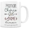 Créa Bisontine Bols, Tasses Et Mugs Mug Maman Chérie -Bols, tasses et mugs Soldes Magasin mug maman cherie