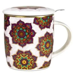 Mani Bhadra Bols, Tasses Et Mugs Mug Mandala Violet Avec Infuseur -Bols, tasses et mugs Soldes Magasin mug mandala violet avec infuseur 2