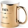 Signature Bols, Tasses Et Mugs Mug Métallisé Doré Papa En Or -Bols, tasses et mugs Soldes Magasin mug metallise dore papa en or
