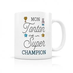 Créa Bisontine Bols, Tasses Et Mugs Mug : Mon Tonton C'est Un Super Champion