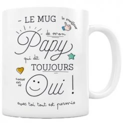 Créa Bisontine Bols, Tasses Et Mugs Mug Papy Qui Dit Toujours Oui
