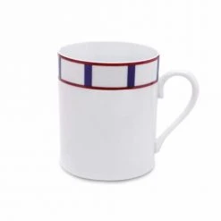 Maison Jean-Vier Bols, Tasses Et Mugs Mug Porcelaine Blanc 8 Cm
