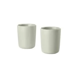 Zone Denmark Bols, Tasses Et Mugs Mugs Thermos En Porcelaine Taupe - Lot De 2 -Bols, tasses et mugs Soldes Magasin mugs thermos en porcelaine beige clair lot de 2