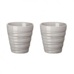 ASA Selection Bols, Tasses Et Mugs Set De 2 Tasses En Porcelaine Grise 0,08l