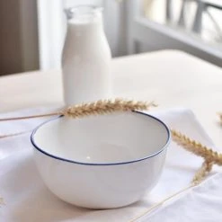 Maison Tilleul Bols, Tasses Et Mugs Set De 4 Bols Céramique Blanc -Bols, tasses et mugs Soldes Magasin set de 4 bols ceramique blanc 4