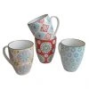 Chehoma Bols, Tasses Et Mugs Set De 4 Mugs En Céramique Multicolore -Bols, tasses et mugs Soldes Magasin set de 4 mugs en ceramique multicolore