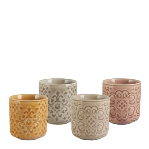 Mathilde M Bols, Tasses Et Mugs Set De 4 Tasses à Café En Porcelaine Bella Terra 3 Mathilde M Bols, Tasses Et Mugs Set De 4 Tasses à Café En Porcelaine Bella Terra