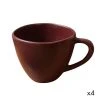 Maison Tilleul Bols, Tasses Et Mugs Set De 4 Tasses Céramique Rouge -Bols, tasses et mugs Soldes Magasin set de 4 tasses ceramique rouge