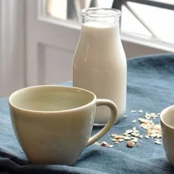 Maison Tilleul Bols, Tasses Et Mugs Set De 4 Tasses Céramique Vert -Bols, tasses et mugs Soldes Magasin set de 4 tasses ceramique vert 2