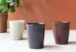 Maison Tilleul Bols, Tasses Et Mugs Set De 4 Tasses En Céramique Vert -Bols, tasses et mugs Soldes Magasin set de 4 tasses en ceramique vert 4