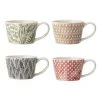 Bloomingville Bols, Tasses Et Mugs Set De 4 Tasses En Grès Multicolore -Bols, tasses et mugs Soldes Magasin set de 4 tasses en gres multicolore