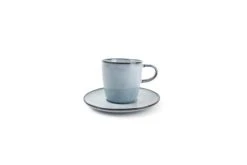 Salt&Pepper Bols, Tasses Et Mugs Tasse 18cl Et Soucoupe Bleu Clair - Lot De 4