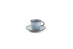 Salt&Pepper Bols, Tasses Et Mugs Tasse à Moka 9cl Et Soucoupe Bleu Clair - Lot De 4