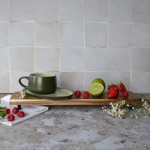 OGO Living Bols, Tasses Et Mugs Tasse à Thé Avec Soucoupe En Grès 30 Cl 6 OGO Living Bols, Tasses Et Mugs Tasse à Thé Avec Soucoupe En Grès 30 Cl – Image 4