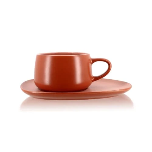 OGO Living Bols, Tasses Et Mugs Tasse à Thé Avec Soucoupe En Grès 30 Cl 3 OGO Living Bols, Tasses Et Mugs Tasse à Thé Avec Soucoupe En Grès 30 Cl