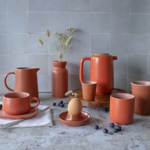 OGO Living Bols, Tasses Et Mugs Tasse à Thé Avec Soucoupe En Grès 30 Cl 5 OGO Living Bols, Tasses Et Mugs Tasse à Thé Avec Soucoupe En Grès 30 Cl – Image 3