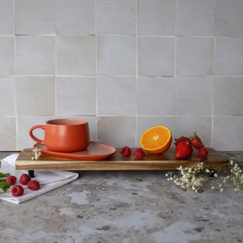 OGO Living Bols, Tasses Et Mugs Tasse à Thé Avec Soucoupe En Grès 30 Cl 6 OGO Living Bols, Tasses Et Mugs Tasse à Thé Avec Soucoupe En Grès 30 Cl – Image 4