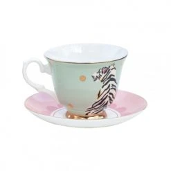Yvonne Ellen Bols, Tasses Et Mugs Tasse à Thé Et Soucoupe En Porcelaine Tigre
