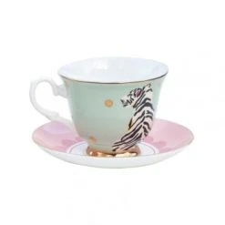 Yvonne Ellen Bols, Tasses Et Mugs Tasse à Thé Et Soucoupe En Porcelaine Zèbre -Bols, tasses et mugs Soldes Magasin tasse a the et soucoupe en porcelaine tigre 3