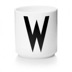 Bols, Tasses Et Mugs Tasse Blanche Design Letters Porcelaine Blanc