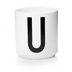 Bols, Tasses Et Mugs Tasse Blanche Design Letters Porcelaine Blanc