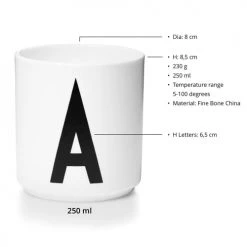 Bols, Tasses Et Mugs Tasse Blanche Design Letters Porcelaine Blanc -Bols, tasses et mugs Soldes Magasin tasse blanche design letters porcelaine blanc 57
