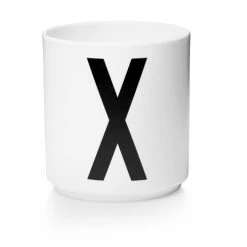 Bols, Tasses Et Mugs Tasse Blanche Design Letters Porcelaine Blanc