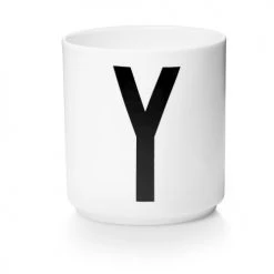 Bols, Tasses Et Mugs Tasse Blanche Design Letters Porcelaine Blanc