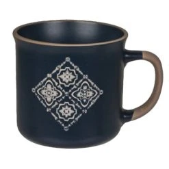Out Of The Blue Bols, Tasses Et Mugs Tasse En Céramique Bleue Motif Floral -Bols, tasses et mugs Soldes Magasin tasse en ceramique bleue motif carreaux 3