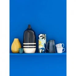 Maisons Du Monde Bols, Tasses Et Mugs Tasse En Faïence Imprimé Traits Bleus - Lot De 2 -Bols, tasses et mugs Soldes Magasin tasse en faience imprime traits bleus 1000 8 12 190170 2
