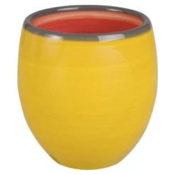 Maisons Du Monde Bols, Tasses Et Mugs Tasse En Faïence Rouge Et Verte - Lot De 2 -Bols, tasses et mugs Soldes Magasin tasse en faience rouge et verte jaune et rouge valence 1000 14 33 180843 3