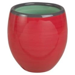 Maisons Du Monde Bols, Tasses Et Mugs Tasse En Faïence Rouge Et Verte - Lot De 2 -Bols, tasses et mugs Soldes Magasin tasse en faience rouge et verte valence 1000 12 31 180841 3