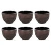 Aromandise Bols, Tasses Et Mugs Tasse En Fonte De Chine Noir Et Bronze 15cl - Lot De 6 -Bols, tasses et mugs Soldes Magasin tasse en fonte de chine noir et bronze 15cl lot de 6 1