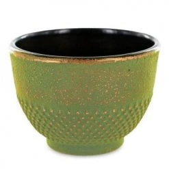 Aromandise Bols, Tasses Et Mugs Tasse En Fonte Vert Et Bronze 0,15 L