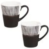 Maisons Du Monde Bols, Tasses Et Mugs Tasse En Grès Blanc Et Noir Motifs à Rayures - Lot De 2 -Bols, tasses et mugs Soldes Magasin tasse en gres blanc et noir motifs a rayures 1000 14 36 173261 3