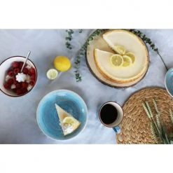 Kare Design Bols, Tasses Et Mugs Tasse En Grès Bleu - Lot De 4 -Bols, tasses et mugs Soldes Magasin tasse en gres bleu lot de 4 4