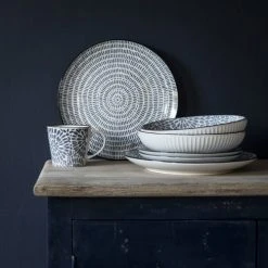 Maisons Du Monde Bols, Tasses Et Mugs Tasse En Grès Imprimé Fleurs Bleues - Lot De 2 -Bols, tasses et mugs Soldes Magasin tasse en gres imprime fleurs bleues 1000 7 11 190169 2