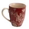 Amadeus Bols, Tasses Et Mugs Tasse En Grès Rouge Ginkgo Et Tournesol -Bols, tasses et mugs Soldes Magasin tasse en gres rouge ginkgo et tournesol