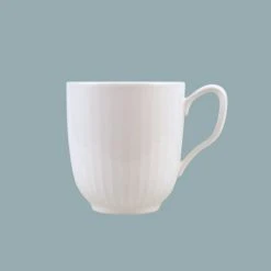 Kähler Design Bols, Tasses Et Mugs Tasse En Porcelaine Blanche 33cl -Bols, tasses et mugs Soldes Magasin tasse en porcelaine blanche 33cl 1