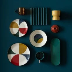 Maisons Du Monde Bols, Tasses Et Mugs Tasse En Verre Bicolore Orange Et Anse Bleue - Lot De 2 -Bols, tasses et mugs Soldes Magasin tasse en verre bicolore orange et anse bleue 1000 6 40 228656 2