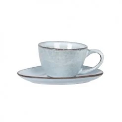 Maisons Du Monde Bols, Tasses Et Mugs Tasse Et Soucoupe En Grès Bleu Gris - Lot De 2 -Bols, tasses et mugs Soldes Magasin tasse et soucoupe en gres bleu gris 1000 3 20 216787 1