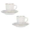 Maisons Du Monde Vaisselle De Noël Tasse Et Soucoupe En Grès Gris Clair - Lot De 2 -Bols, tasses et mugs Soldes Magasin tasse et soucoupe en gres gris clair 1000 15 23 207483 3