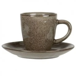 Maisons Du Monde Bols, Tasses Et Mugs Tasse Et Soucoupe En Grès Vert - Lot De 2 -Bols, tasses et mugs Soldes Magasin tasse et soucoupe en gres vert 1000 8 27 217778 1